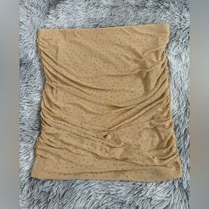 Bar lll Gold sparkles tube top size Meduim New without Tags
